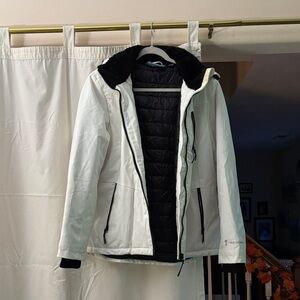 Free Country White and Black Ski Jacket